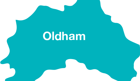 Map of Oldham
