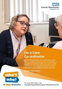 A picture of the poster for the care co-ordinator