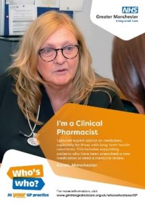 A picture of the poster for the clinical pharmacist
