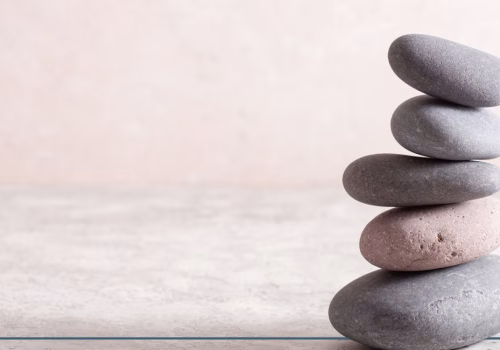 Trauma support. A stack of rocks which represents strength and resilience.