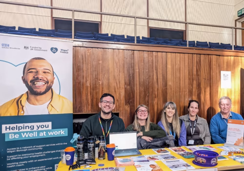 The Work Well team at the careers fair.