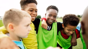 A group of children and young people