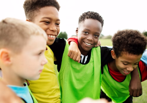 A group of children and young people