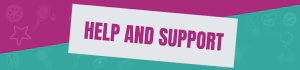 Help and support banner