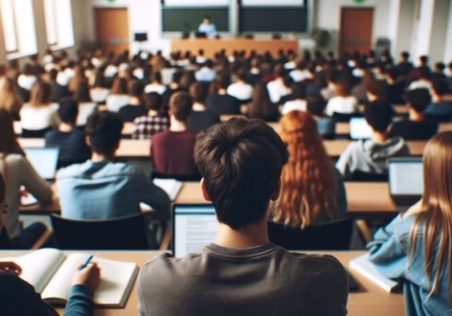 A university class.